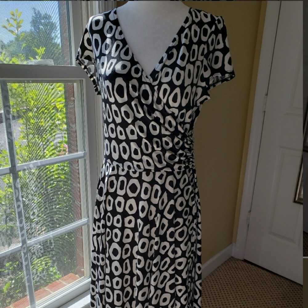 Faux wrap dress